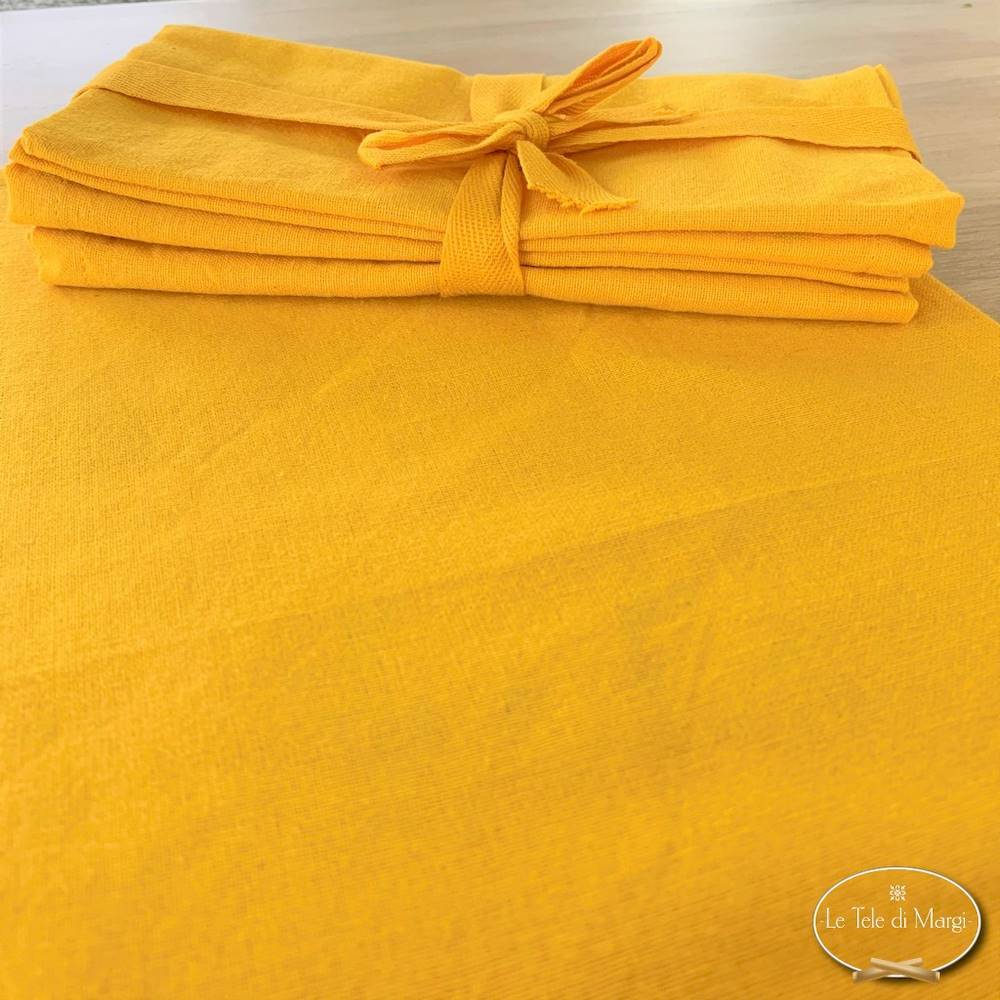 Set 4 tovaglioli giallo