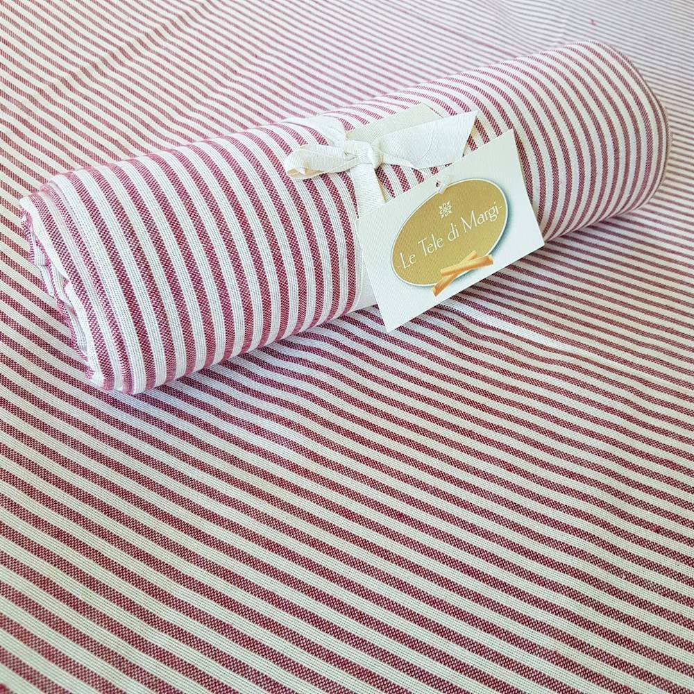 Telo copridivano copritutto Millerighe bordeaux 260 x 280