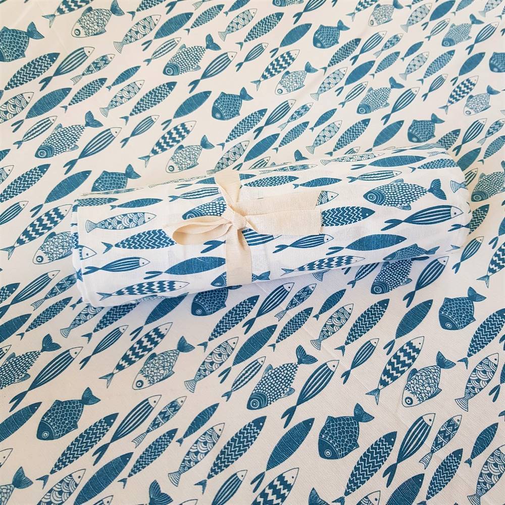 Telo copridivano copritutto Pesciolini 160 x 280