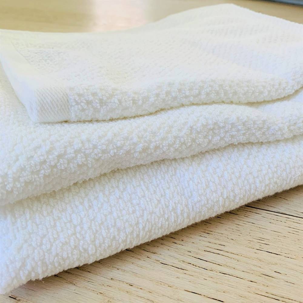 Asciugamano chicco di riso Bianco