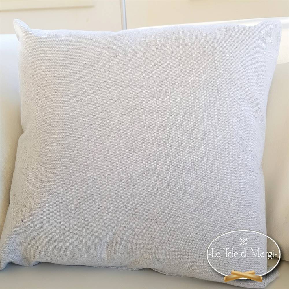 Federa cuscino 50 x 50 tinta unita grigio