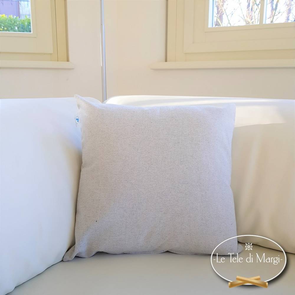 Federa cuscino 50 x 50 tinta unita grigio
