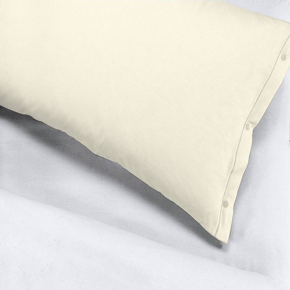 Coppia Federe con bottoni panna Personalizzate