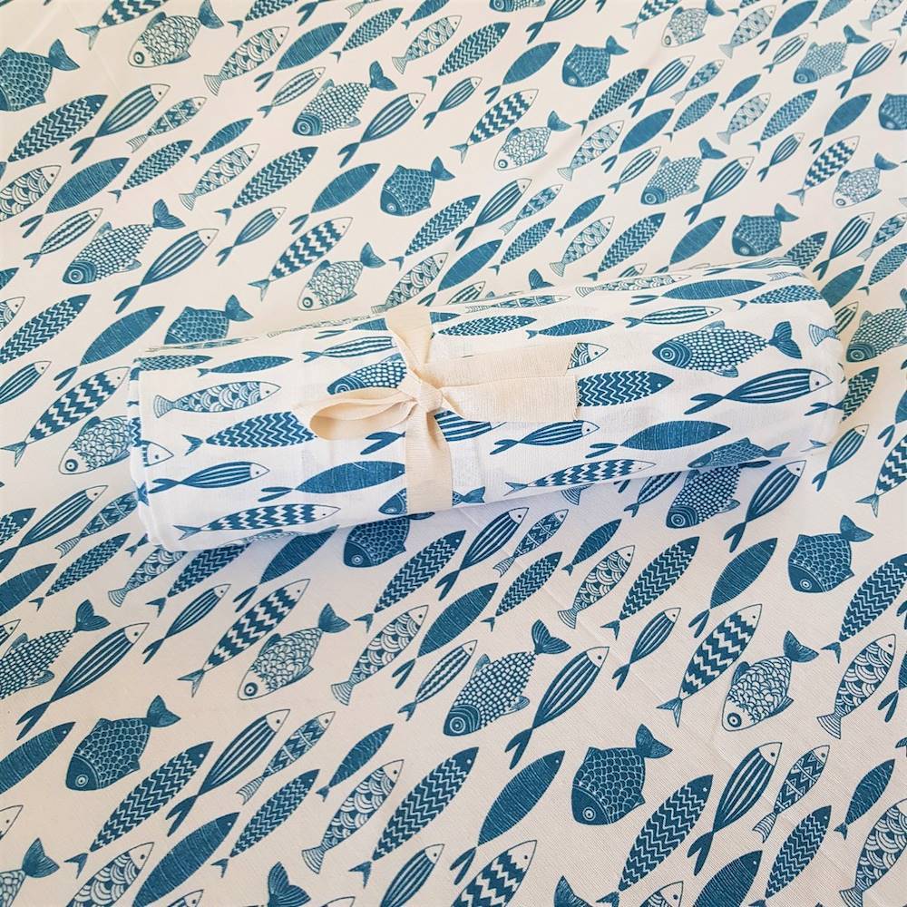 Telo Copridivano copritutto Pesciolini 280 x 350