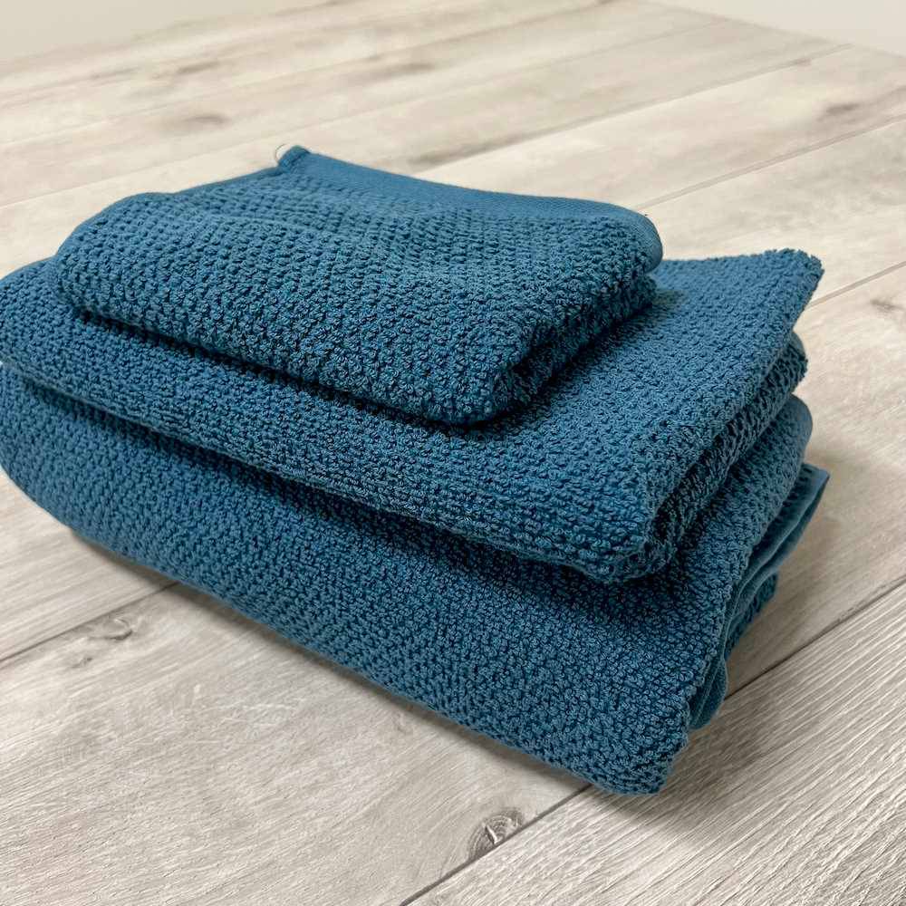 Set 3 pezzi chicco di riso petrolio