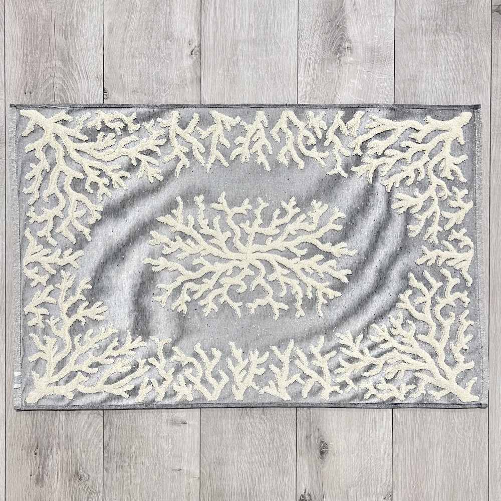 Tappeto Corallo Jacquard blu 60 x 90