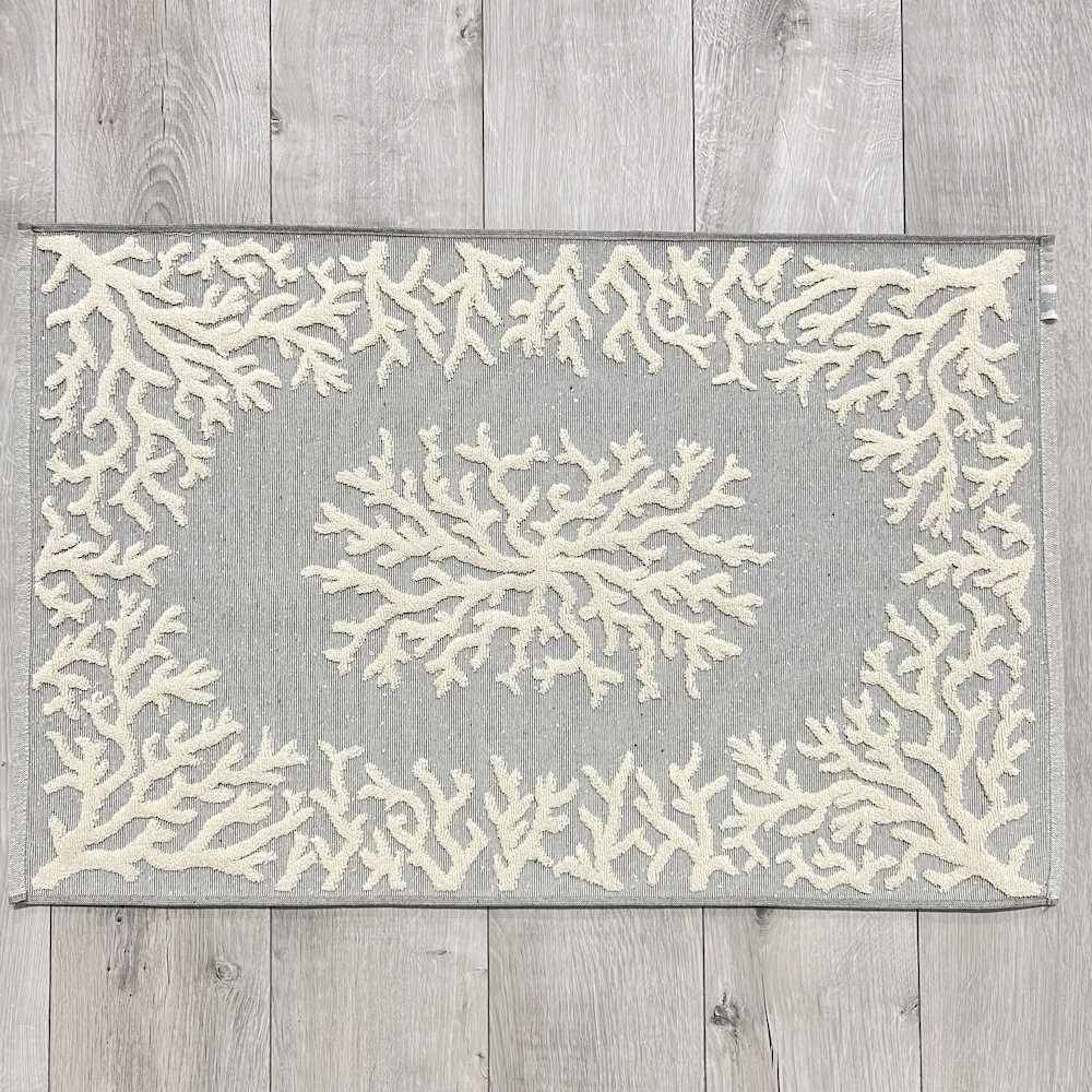 Tappeto Corallo Jacquard grigio 60 x 90
