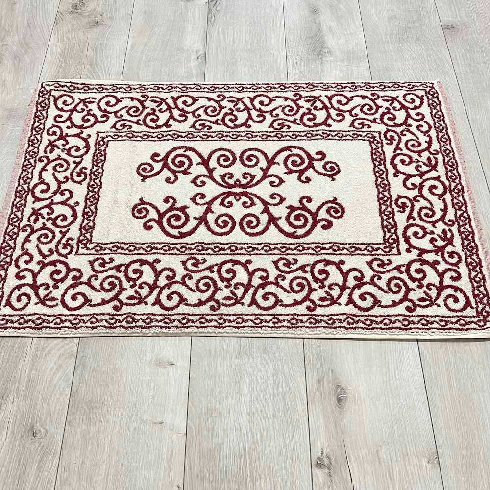 Tappeto barocco doubleface bordeaux 60 x 90