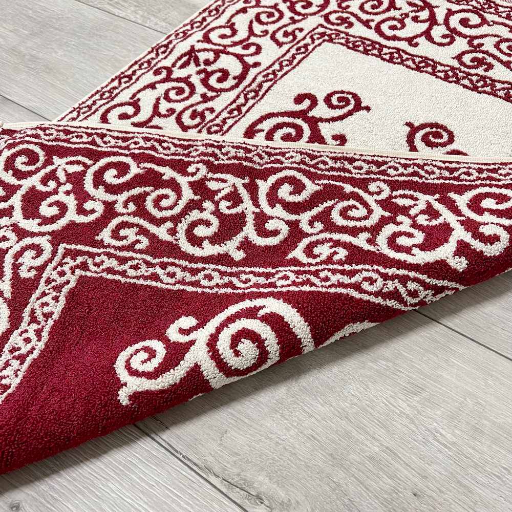 Tappeto barocco doubleface bordeaux 60 x 90