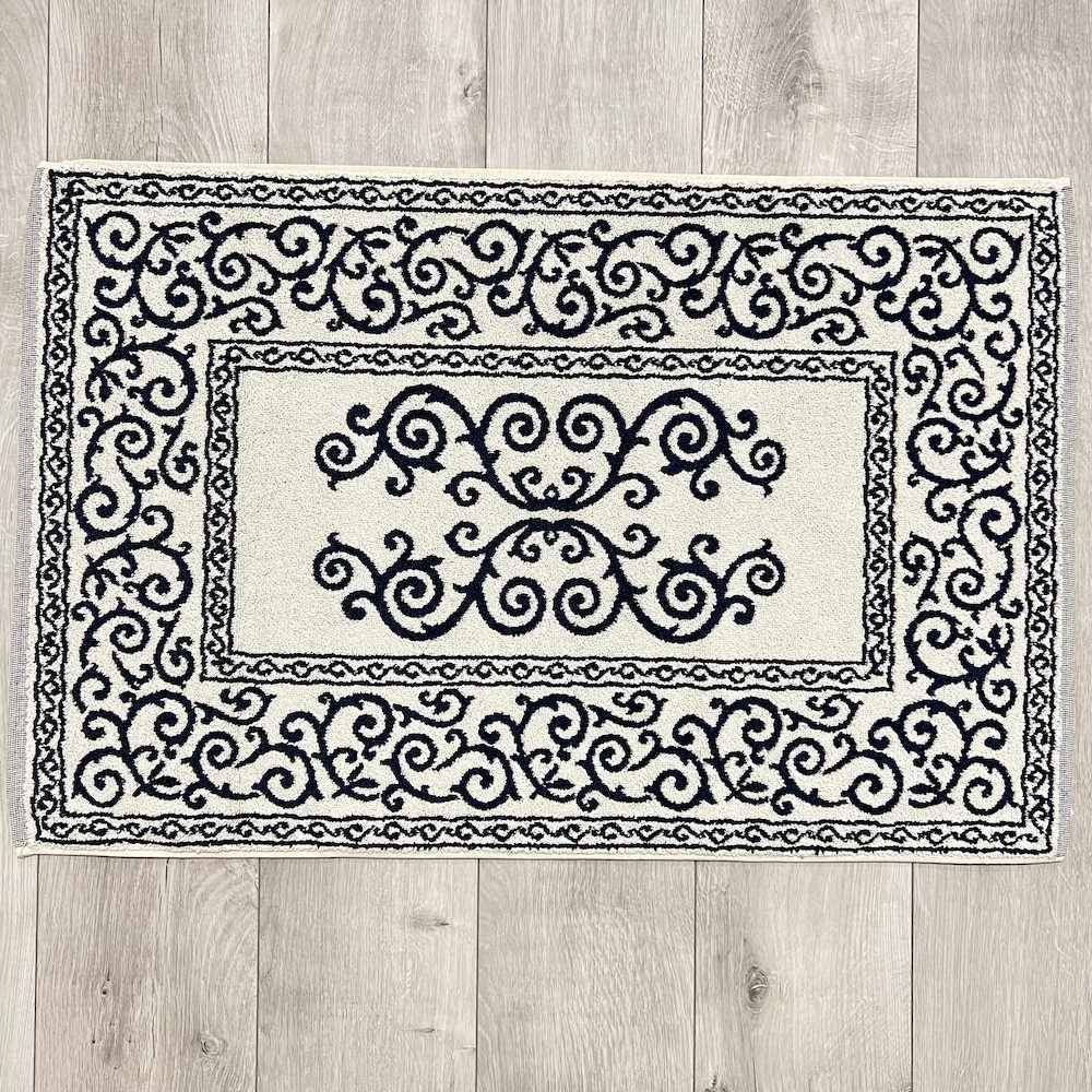 Tappeto barocco doubleface blu 60 x 120