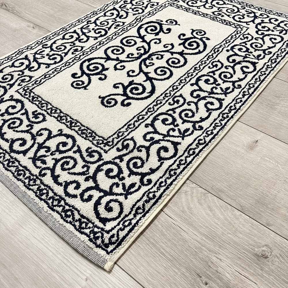 Tappeto barocco doubleface blu 60 x 120