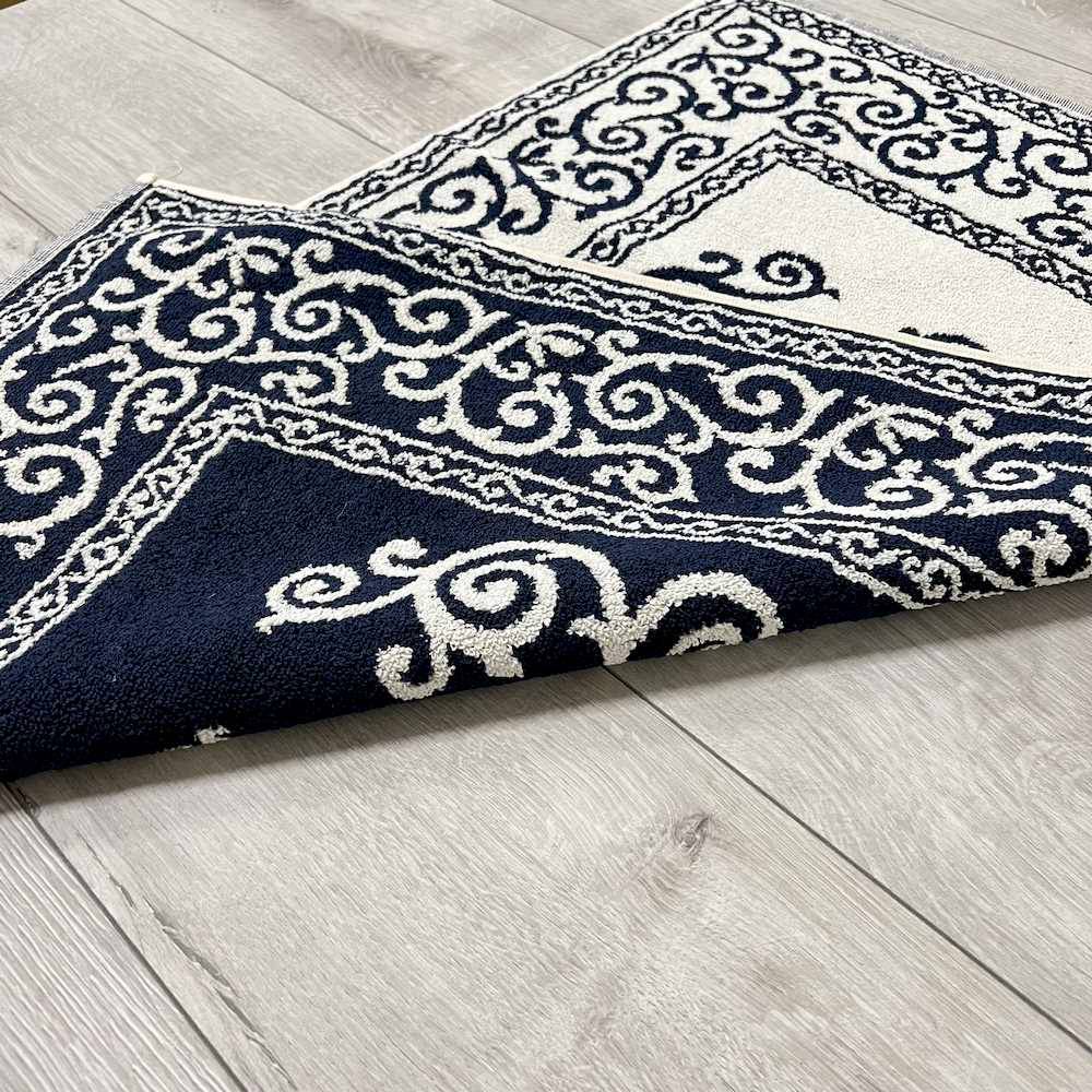 Tappeto barocco doubleface blu 60 x 120