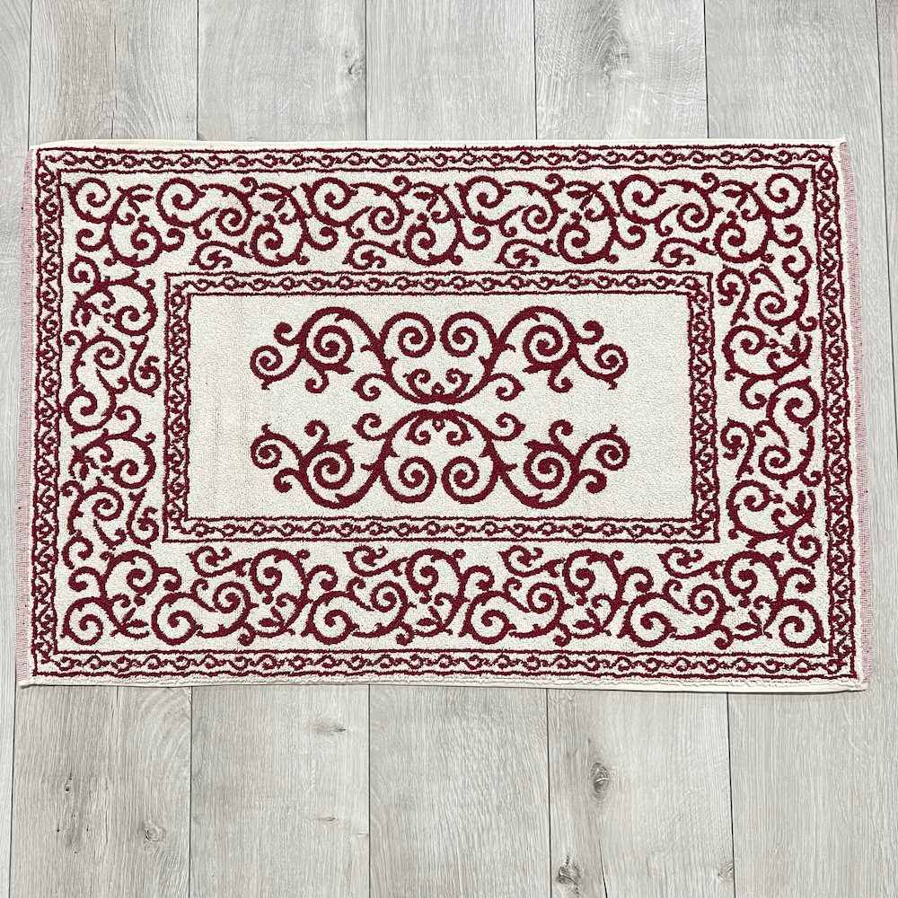 Tappeto barocco doubleface bordeaux 60 x 120