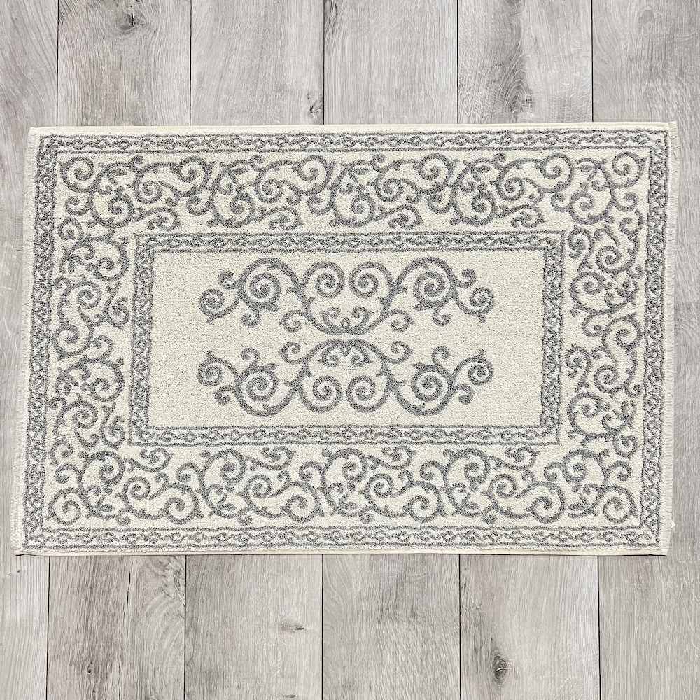 Tappeto barocco doubleface grigio 60 x 120