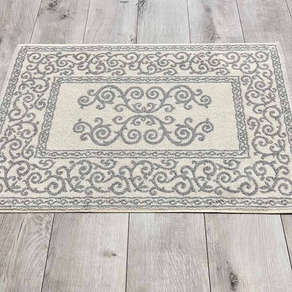 Tappeto barocco doubleface grigio 60 x 120