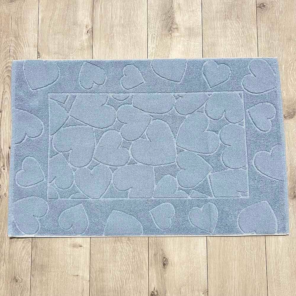 Tappeto cuori azzurro 60 x 90