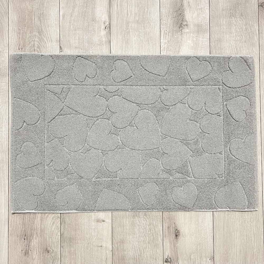 Tappeto cuori grigio 60 x 90
