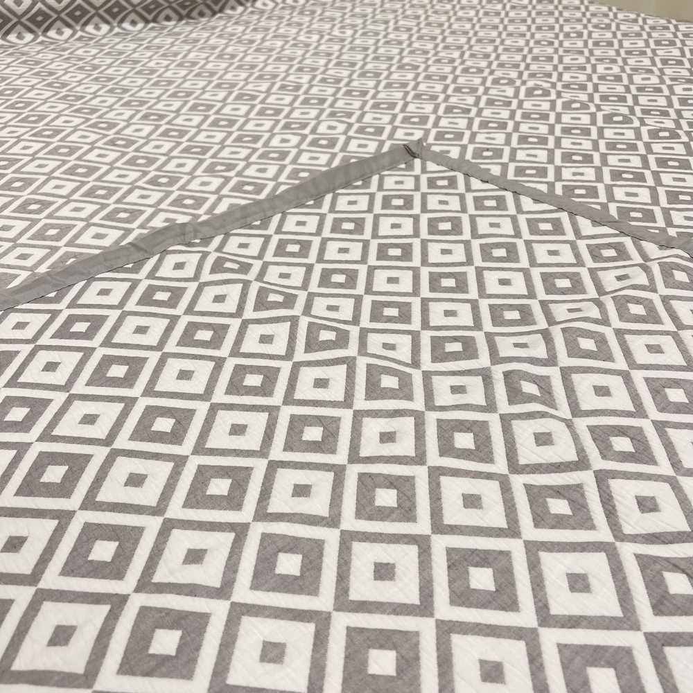 Copriletto frescoletto Dama grigio matrimoniale