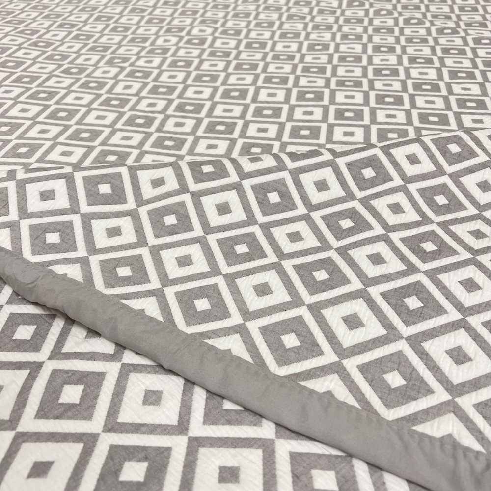 Copriletto frescoletto Dama grigio matrimoniale