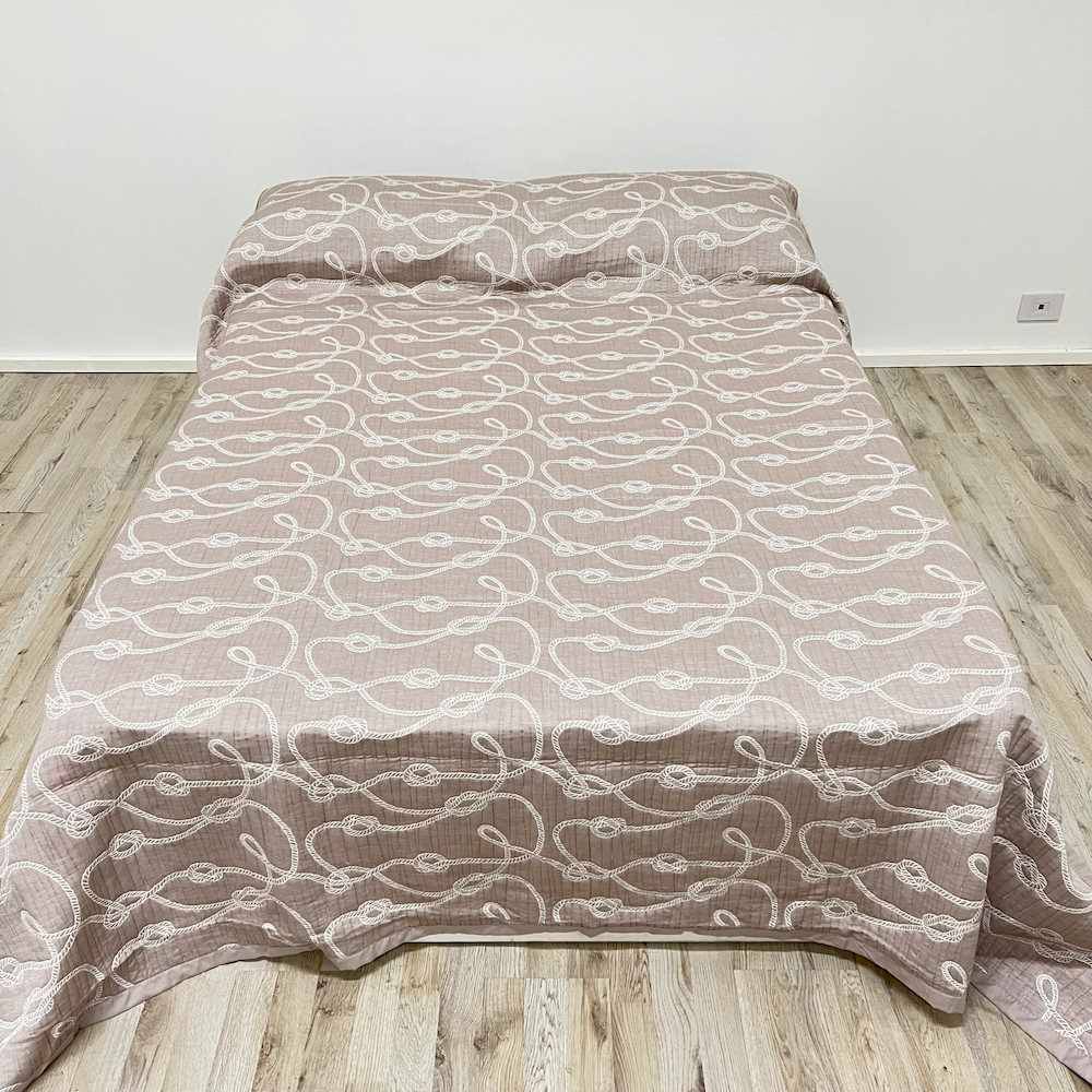 Copriletto frescoletto Vaiana tortora singolo