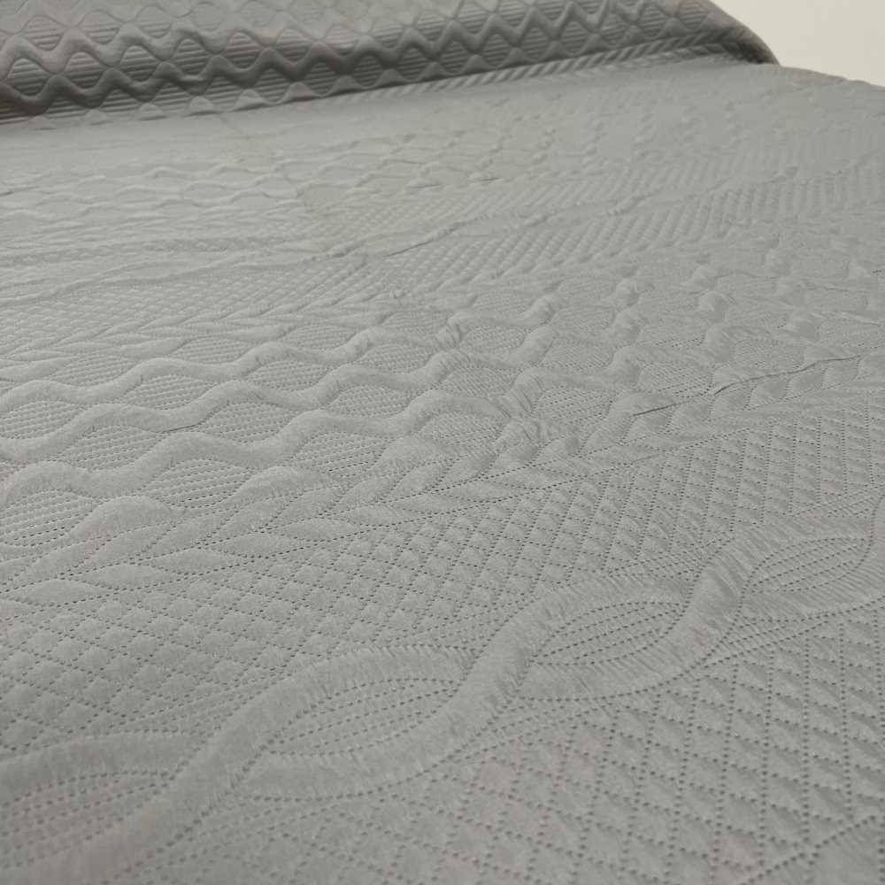 Copriletto trapuntato Cassis grigio Matrimoniale