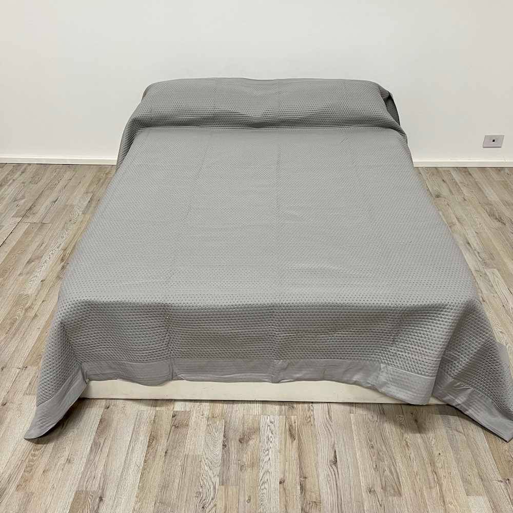 Copriletto trapuntato Prestige grigio matrimoniale