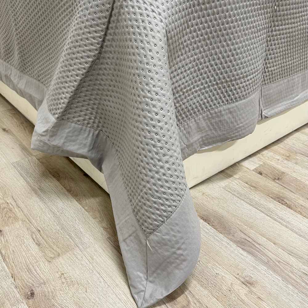 Copriletto trapuntato Prestige grigio matrimoniale