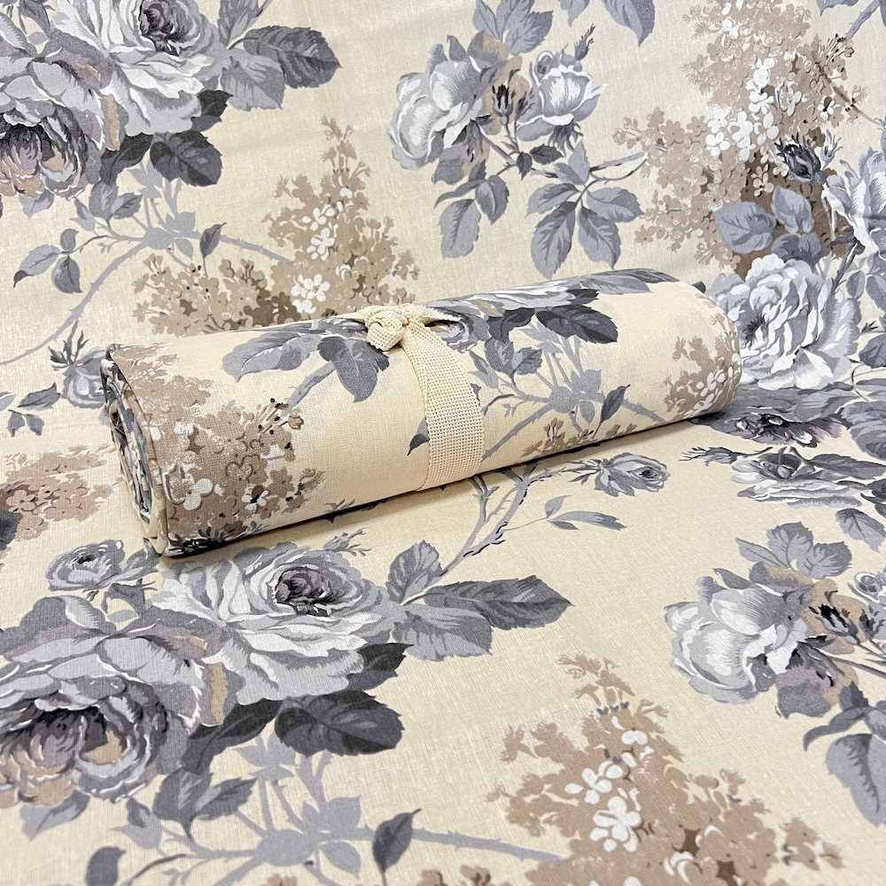 Copridivano copritutto Rose grigio  260 x 280
