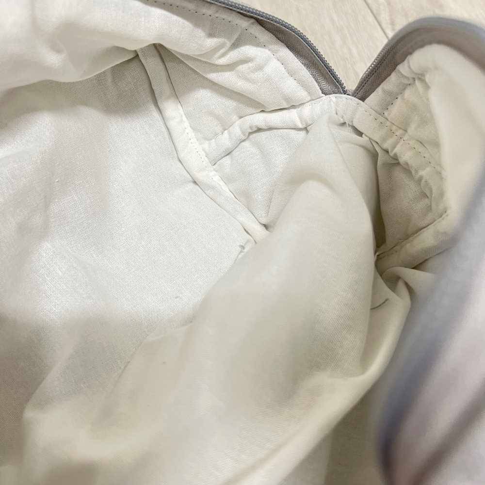 Pochette - beauty nido d' ape panna con zip personalizzata