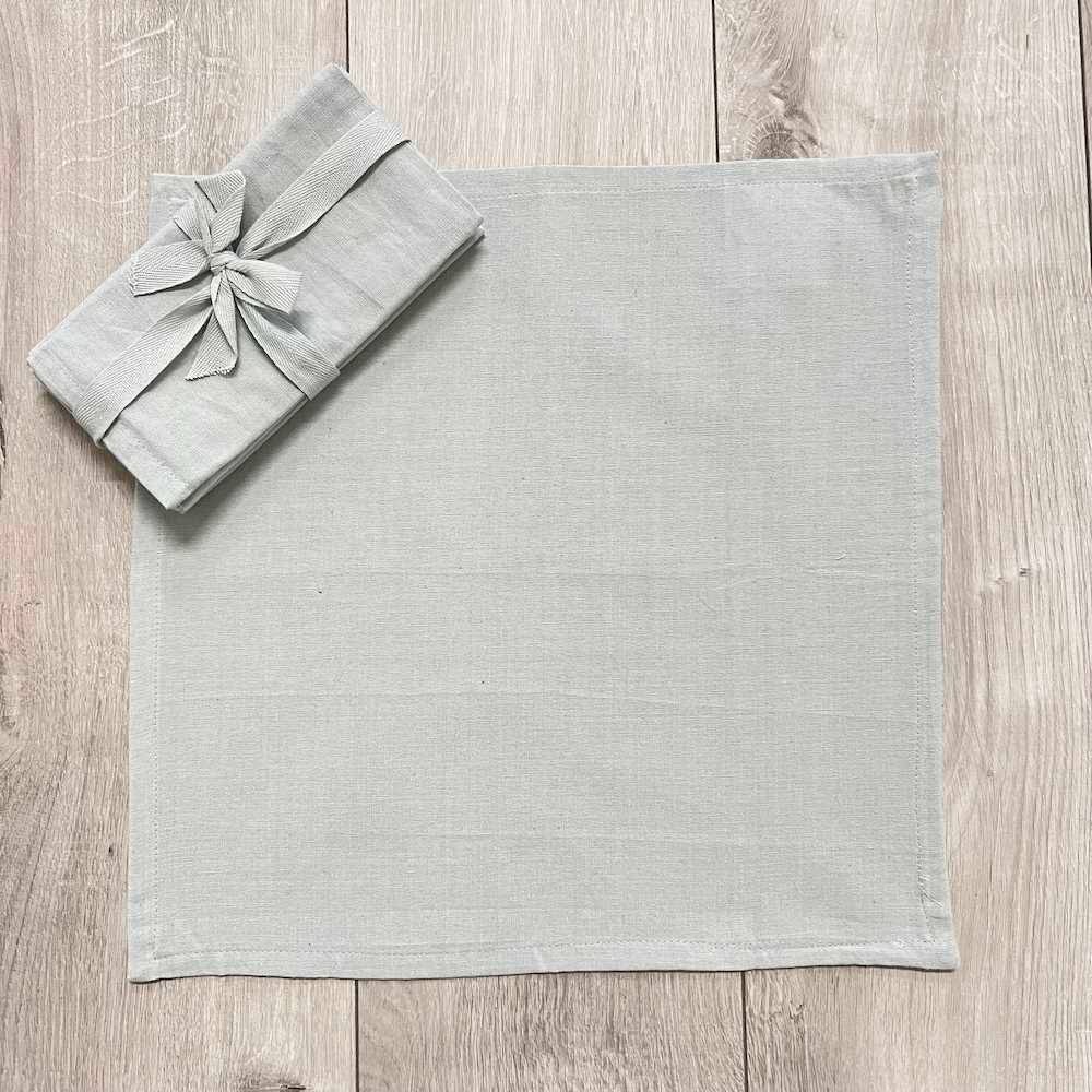 Set 4 tovaglioli tortora Personalizzati