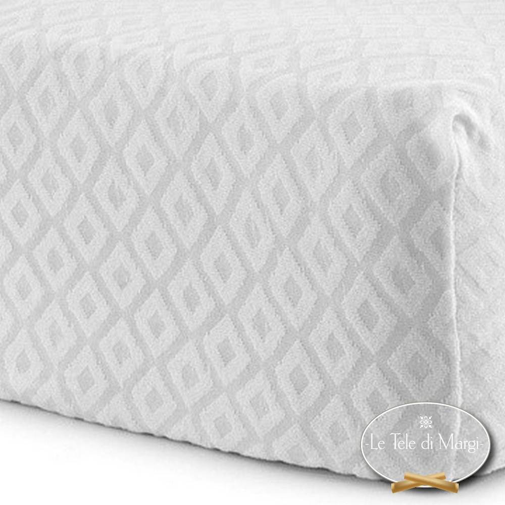 Coprimaterasso Jacquard spugna comfort singolo