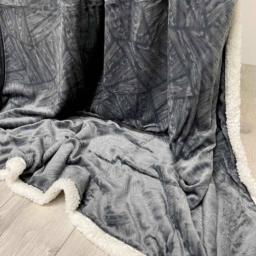 Plaid Tresor grigio singolo 160 x 210
