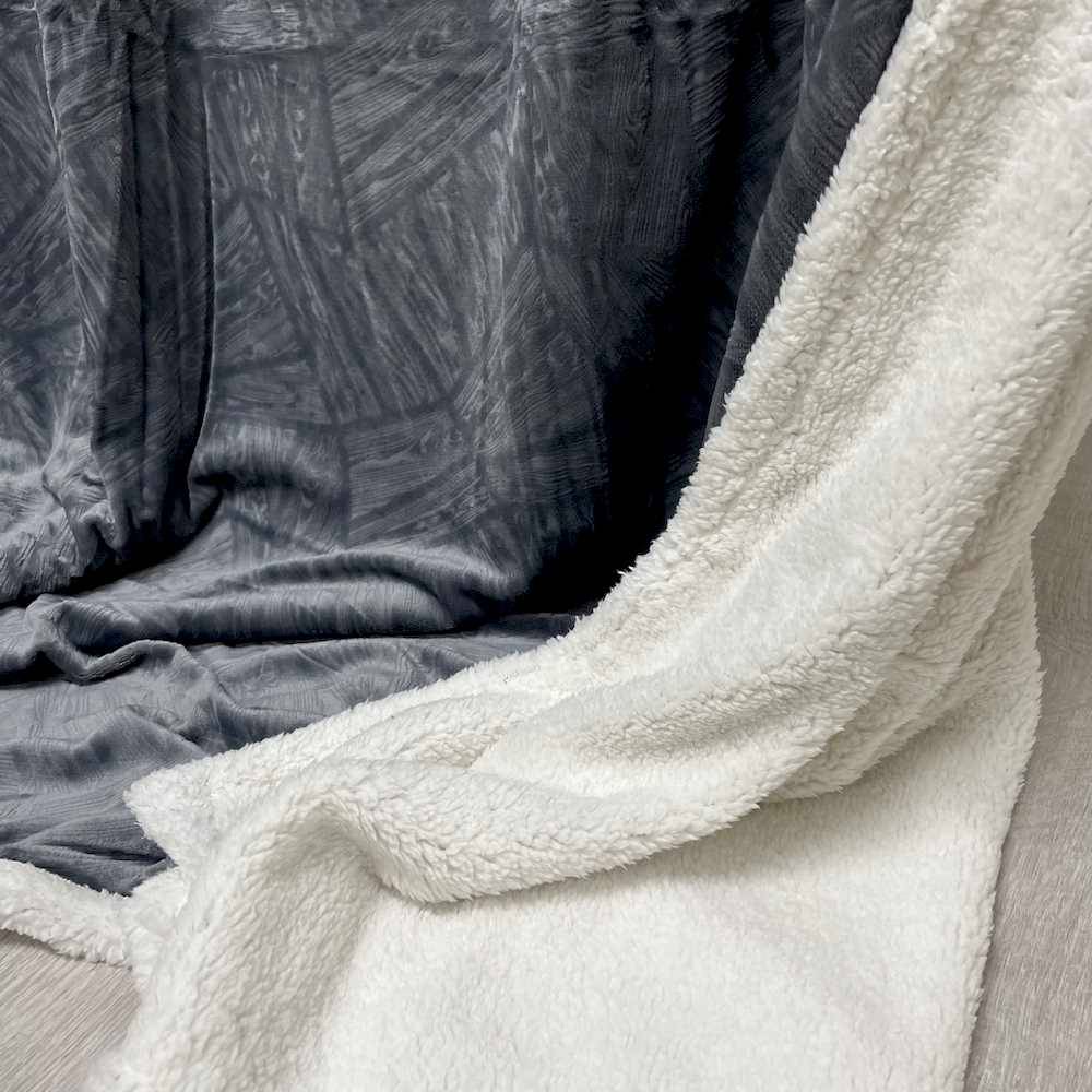 Plaid Tresor grigio singolo 160 x 210
