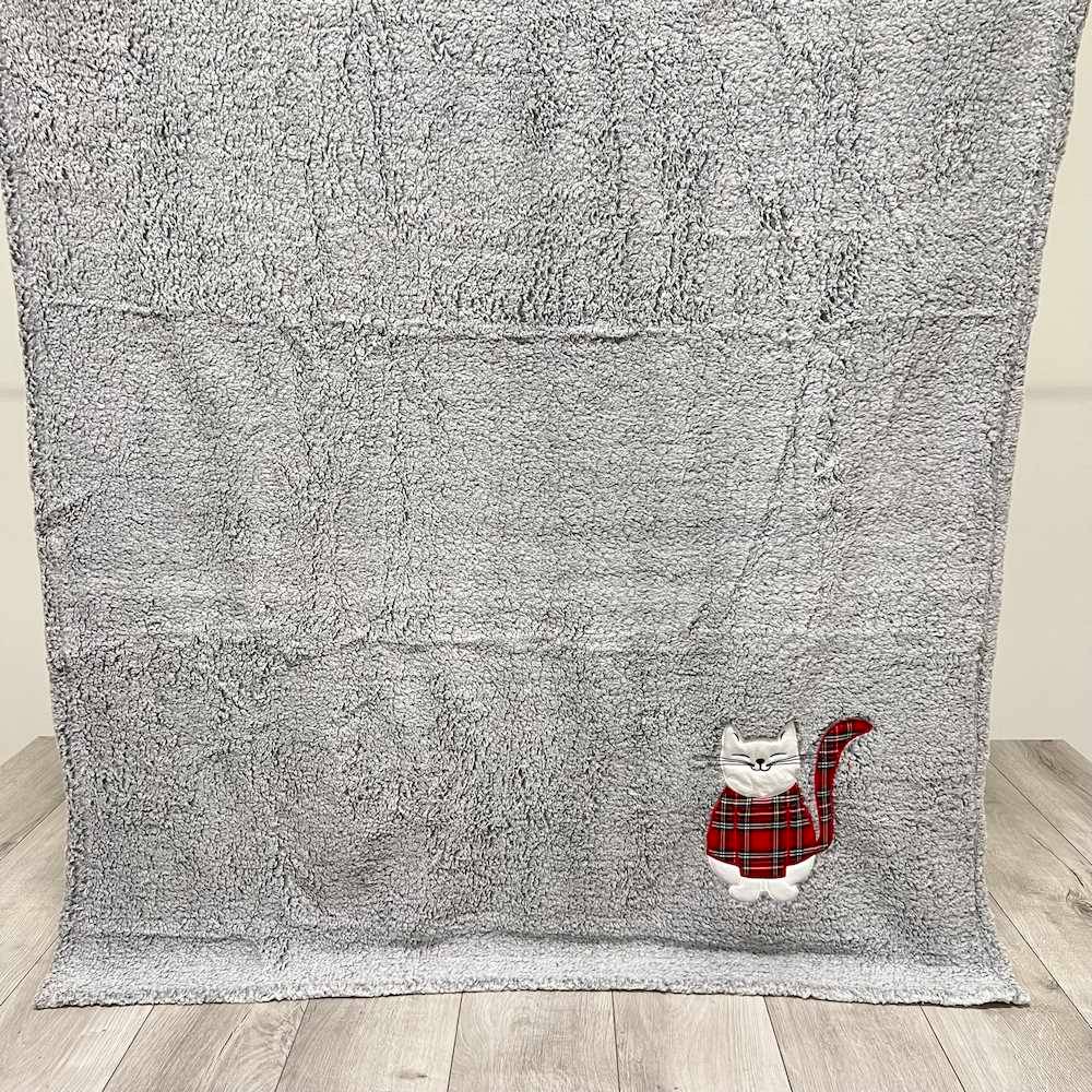 Plaid Gattino Miao ricamato 130 x 160