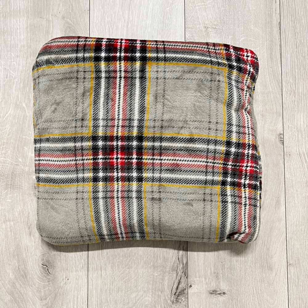 Plaid cuscino Kilt grigio