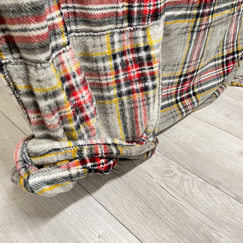 Plaid cuscino Kilt grigio