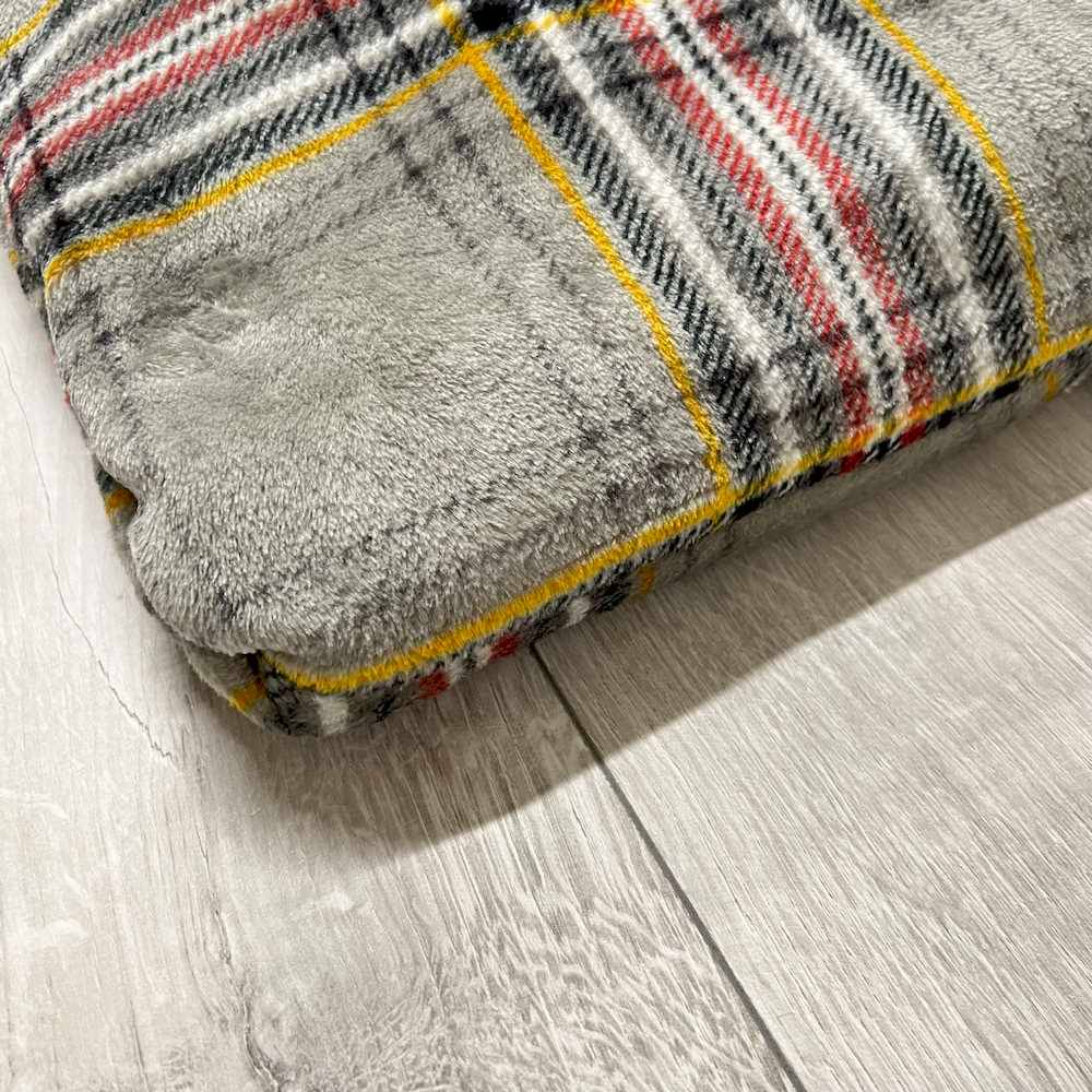 Plaid cuscino Kilt grigio