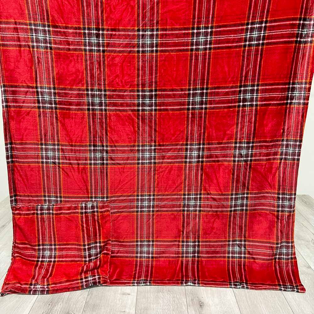 Plaid cuscino Kilt rosso