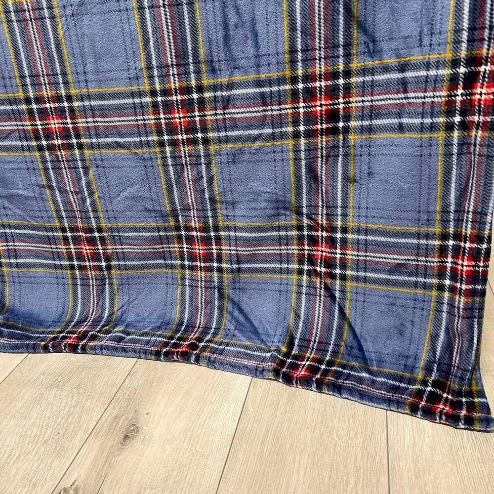 Plaid cuscino Kilt Blu