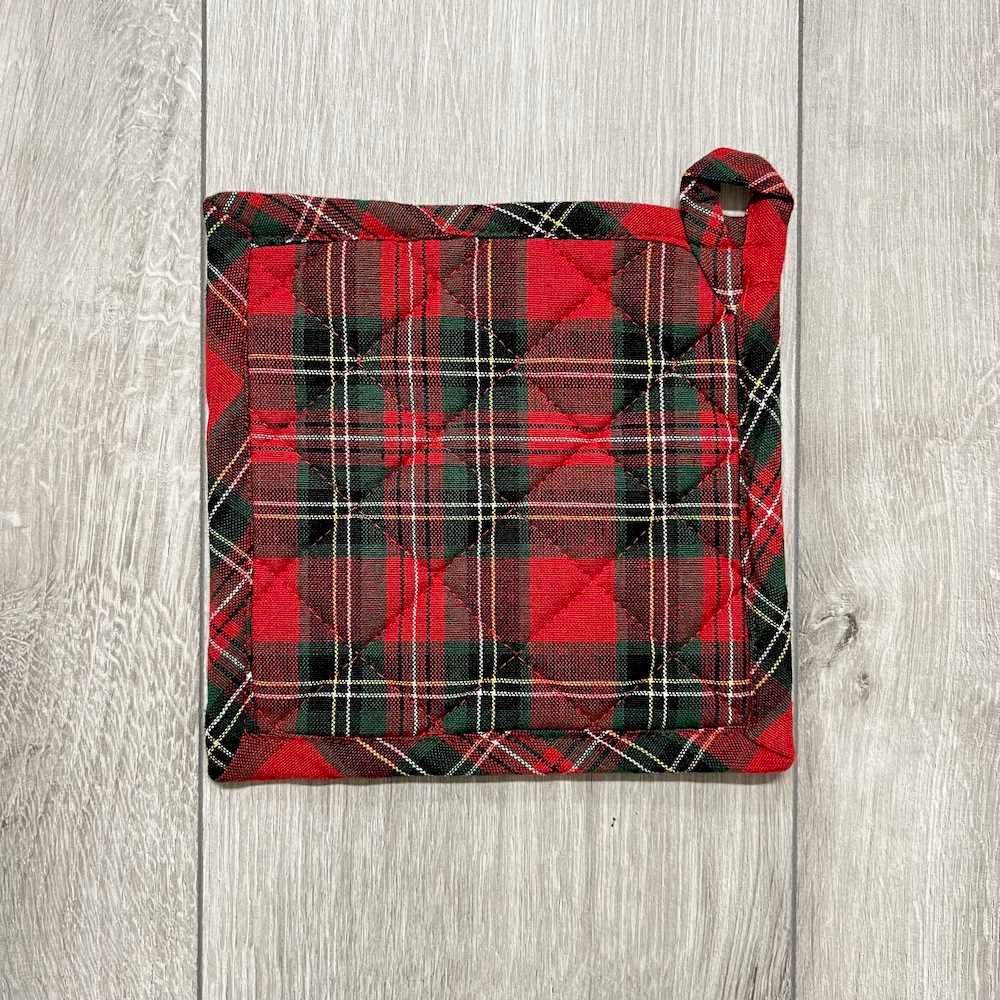 Coppia presine Check Tartan rosso 