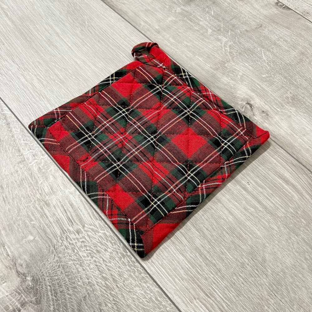 Coppia presine Check Tartan rosso 