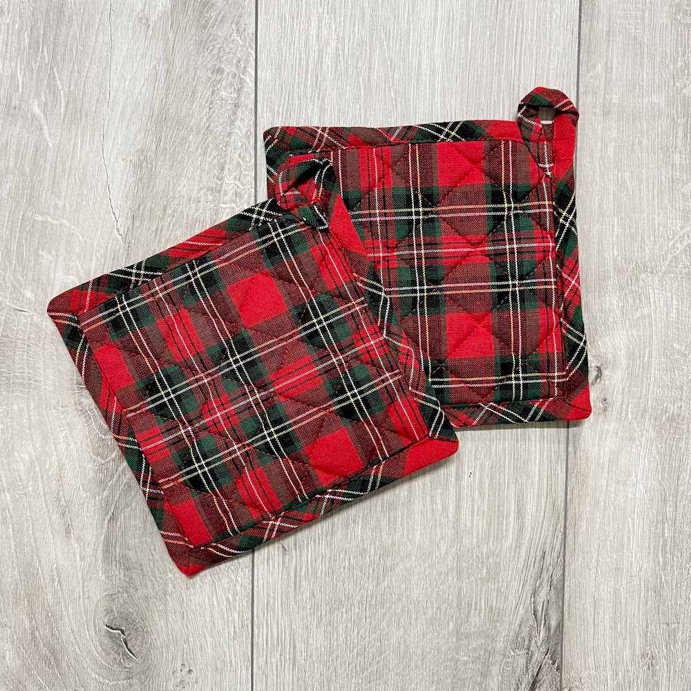Set Idea Regalo Check Tartan rosso