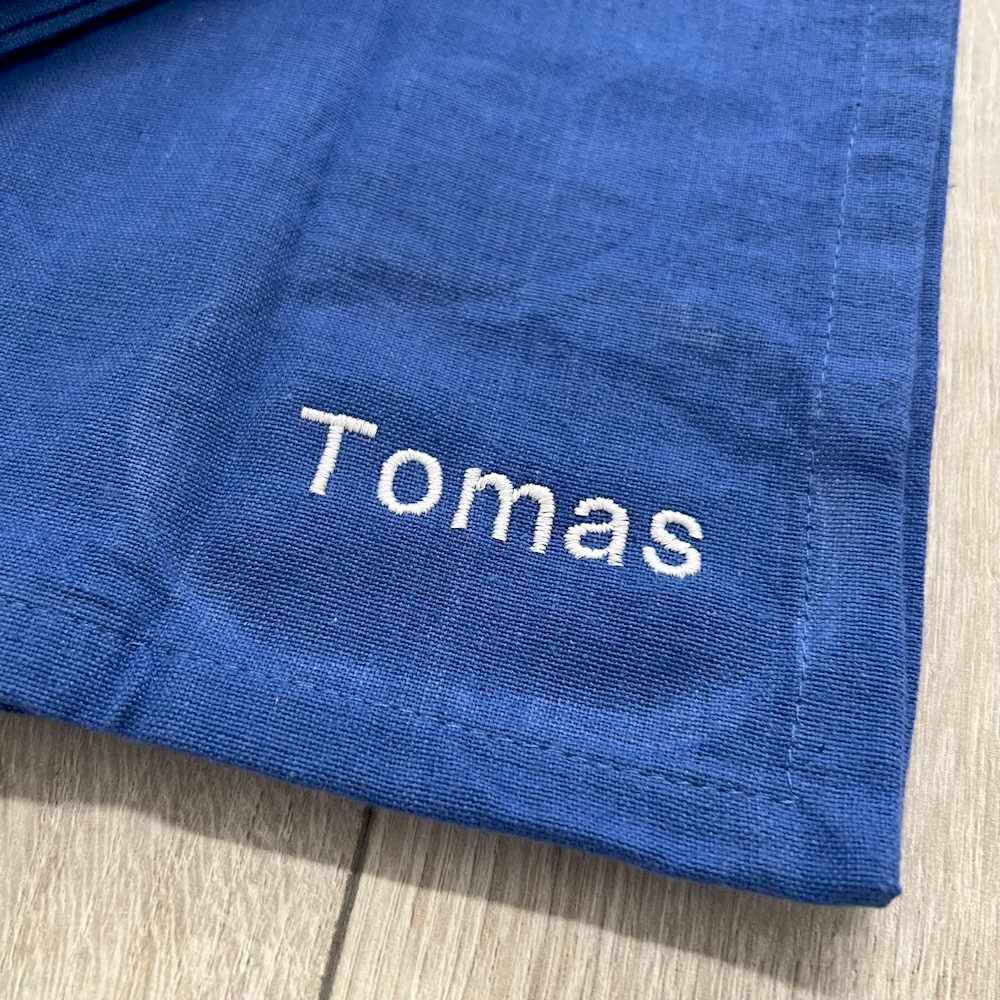 Set 4 tovaglioli blu personalizzati