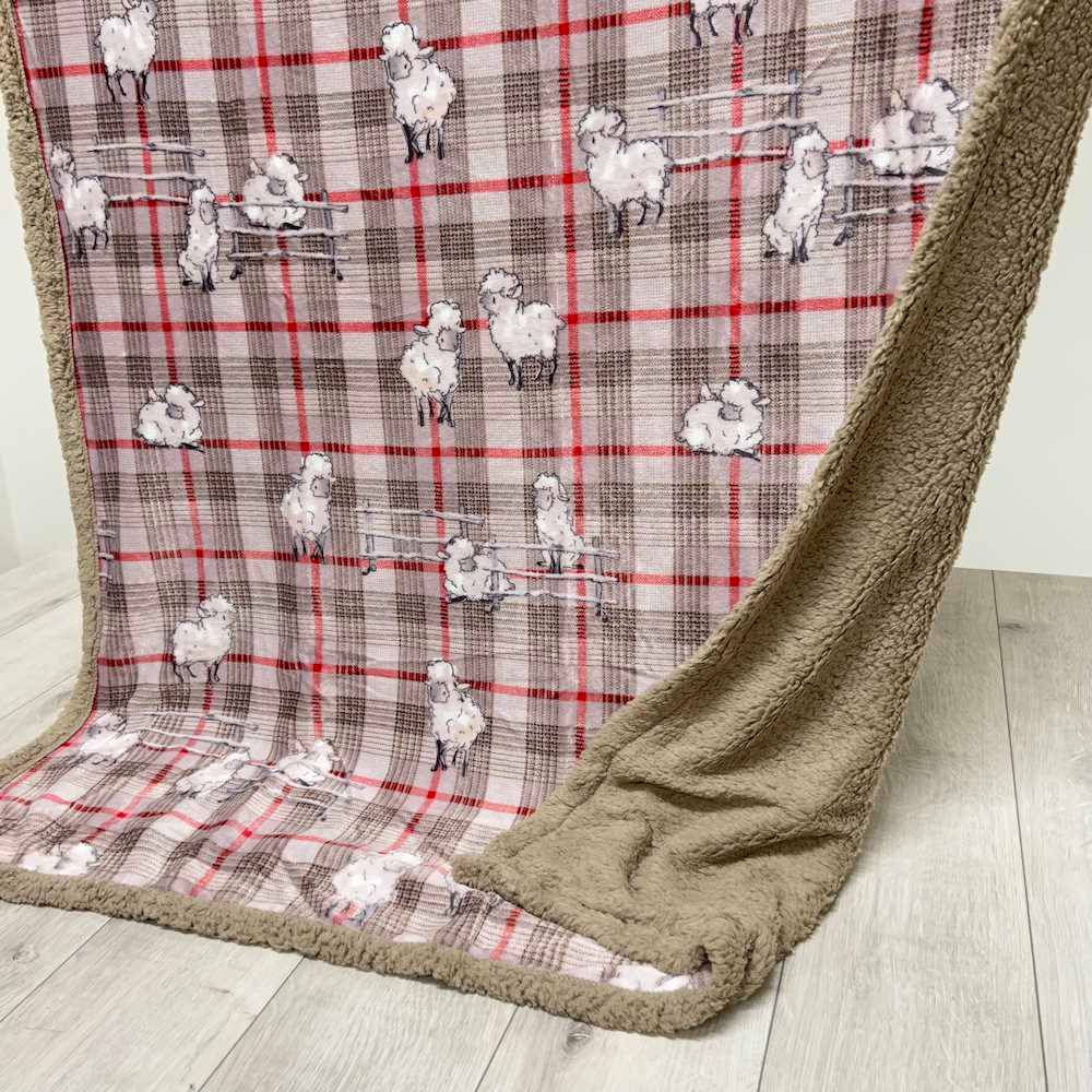 Plaid Sherpa Woods Pecorelle dolly 130 x 160