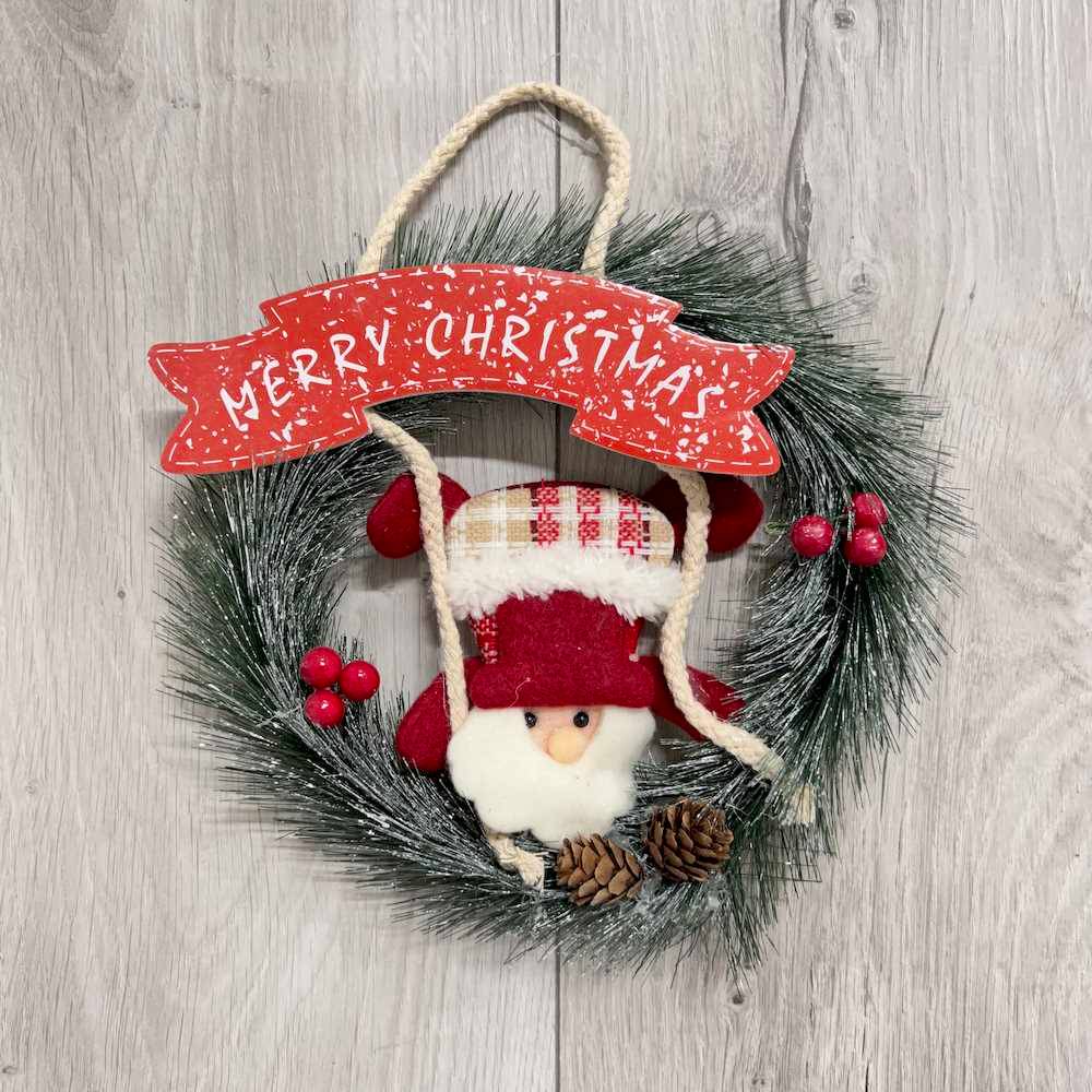 Ghirlanda Leggera Gnometto Merry Christmas
