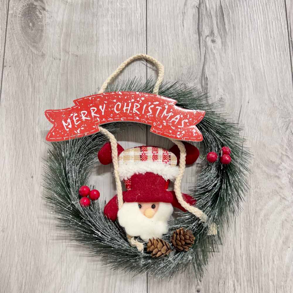 Ghirlanda Leggera Gnometto Merry Christmas