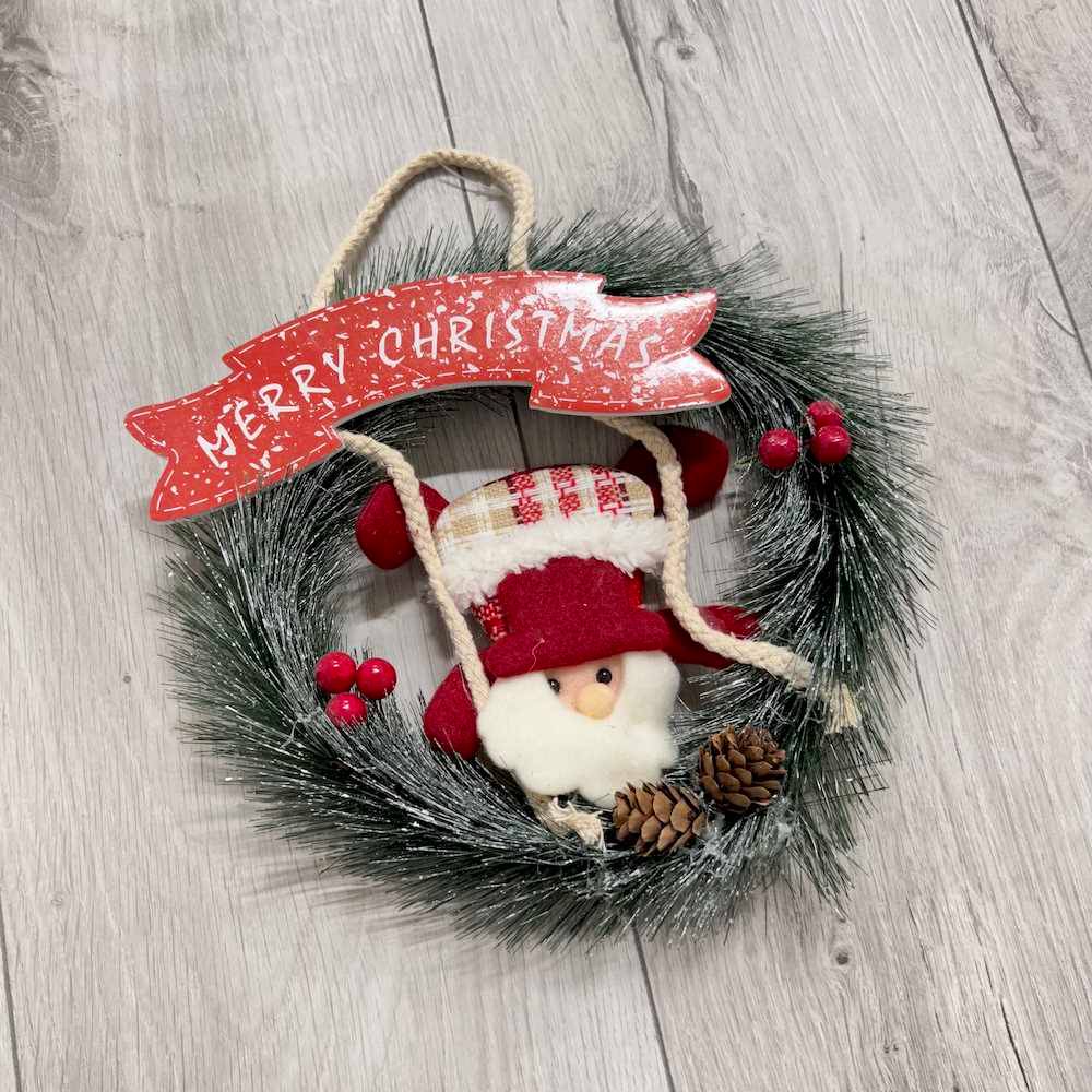 Ghirlanda Leggera Gnometto Merry Christmas