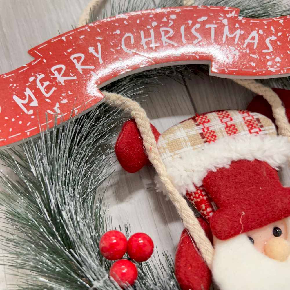 Ghirlanda Leggera Gnometto Merry Christmas
