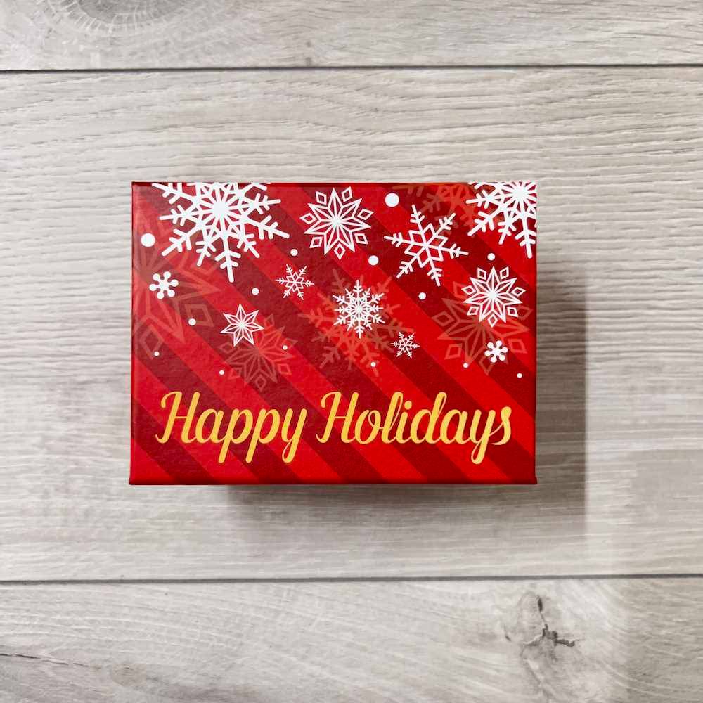 Scatola regalo Happy Holiday 9 x 12 H 6 cm