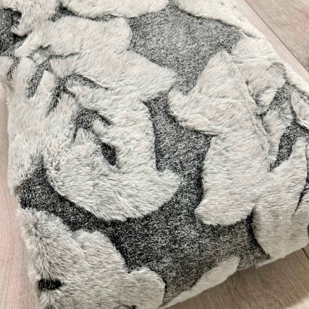 Plaid Decor pelliccia ecologica grigia singola 150 x 210